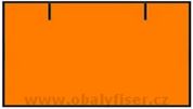 Etikety Contact 25x16 2řádkové oranžové (36ks)
