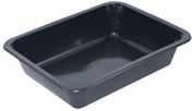 Plastová zatavovací miska 1D černá PP LITE, 227x178x50 mm