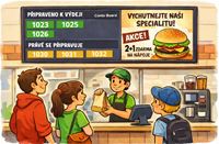 Conto board-výdejní čísla objednávek